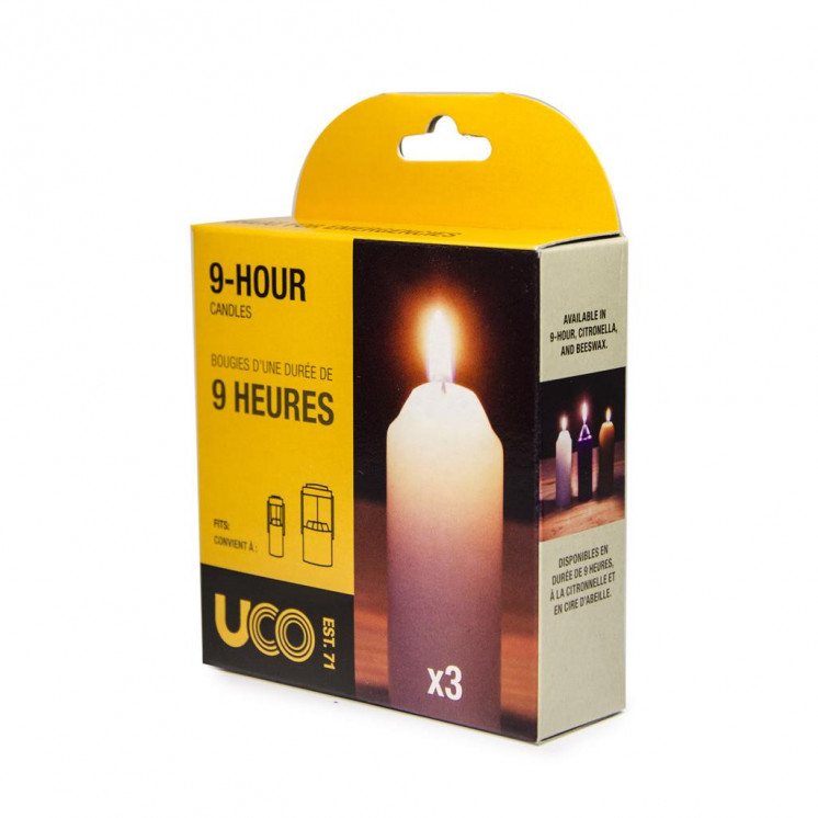 Bougies longue durée UCO pour lanterneX3